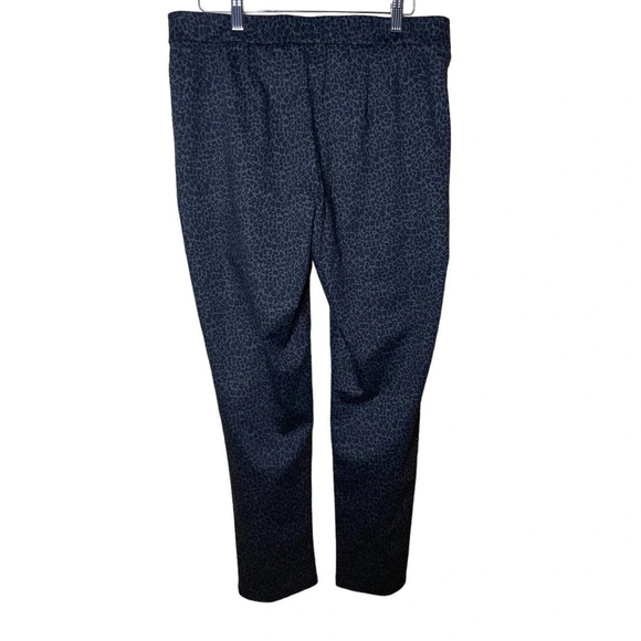 89th + Madison Women's Blue Leopard Classy Buttons Pants Size Large 10-12 - Picture 4 of 6